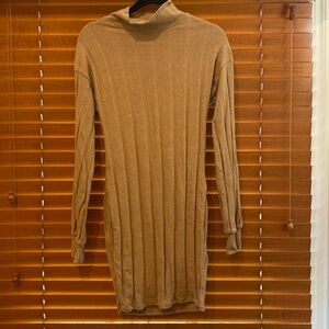 Taupe Fashion Nova Sweater Dress XL (c)